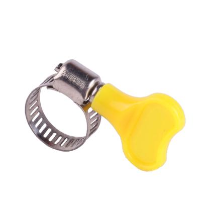 China Pipe Connection Wing Nut American Kind's Hose Clamp With Plastic Handle for sale