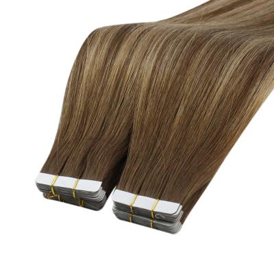 China Moresoo #4/27/4 Best Quality 12A Silky Straight Tape In Hair Extensions for sale