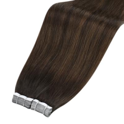 China Best Selling Raw Indian Remy Invisible Tape Hair Extension Moresoo #2/6/2 Vietnam Straight Tape Wholesale Hair for sale