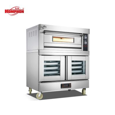 China 2020 Commercial 1 Deck 2 Trays Commercial Supplying Hot Gas Oven With 10 Trays Proofer For Bread Toast for sale