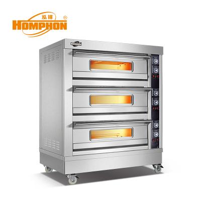 China WFC-309Q Premium Gas Bakery Equipment Oven 3 Deck 9 Tray Gas Bakery Oven Complete Commercial Bakery Equipment for sale