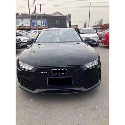 China Plastic suitable for Audi A7 2016-2018 modified to RS7 style contain front bumper diffuser rear spoiler for sale