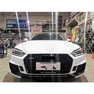 China High Quality Plastic Front Bumper Grill Body Kit For Audi A5 2017-2019 Modified To RS5 Style for sale