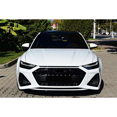 China Plastic fit for Audi A6 2019-2020 modified to RS6 style contain front bumper and grill for sale