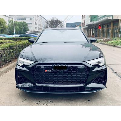 China Good Price Car Parts Plastic Body Kit Include Front Bumper Grill For Audi A6 2019-2020 Upgrade To RS6 Style for sale