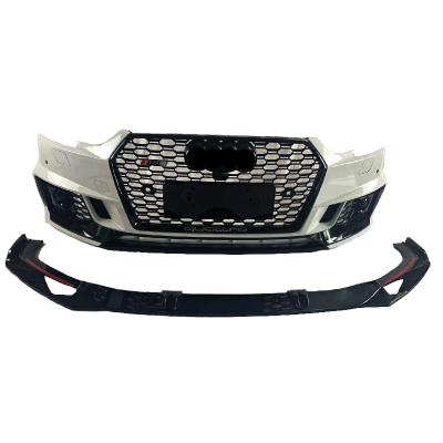 China Plastic suitable for Audi A4 B9 2017-2019 modified to RS4 style contain front bumper grill for sale