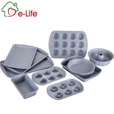 China ELIFE SILVER SUSTAINABLE 0.6MM NON STICK SHAPED CAKE TRAYS for sale