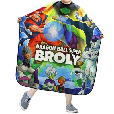 China Digital Printed Anti-static Professional Polyester Barber Shop Kids Barber Hairdressing Cape for sale