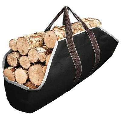 China Hot Sale Heavy Duty Tote Bag Firewood Log Carrier Durable Tote Bag Firewood Carrying Storage Bag Canvas Log Carrier Bag for sale