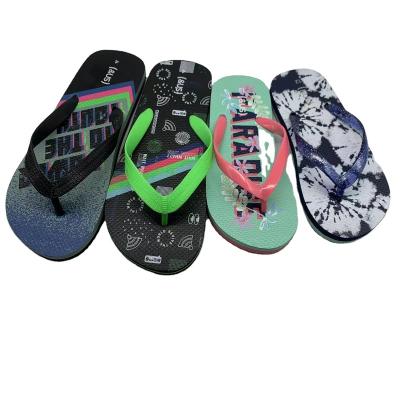 China Printed indoor soft slippers for boys and girls kids summer for sale