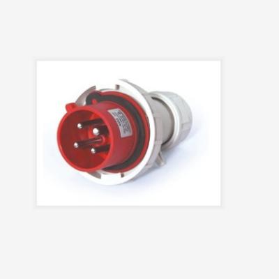 China AJCEE Industrial RED Industrial CEE/IEC603902 Power Socket 3H 380V IP67 32A 4Pin 3P+E for sale