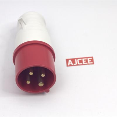 China Best IP44 16amp 3Pin 2P+E 6H 230V 250V AJCEE Industrial Selling Blue Industrial Power Socket CEE/IEC603902 for sale