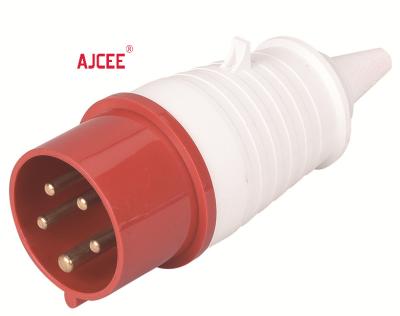 China AJCEE 16a 3p+n+e 015 IEC Standard Red 220-450V Cable Socket Socket Holder CE Industrial Electrical Outlet Connection for sale