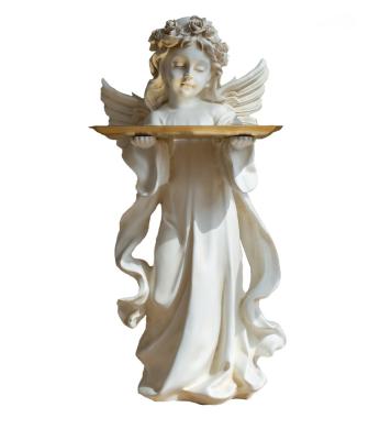 China Worlwide Creative Angel Fairy Candle Holder Figure Sculpture Candle Holder Suitable For Home Or Wedding Decoration for sale