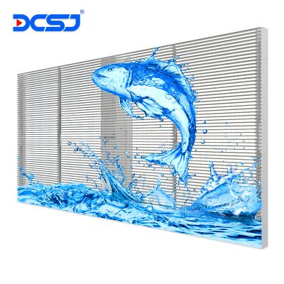 China Advertising Indoor Outdoor Adhesive Display Flexible Transparent Led Display Screen for sale