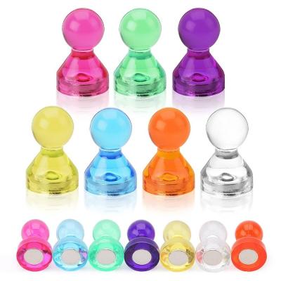 China 11mm Dia Pot Shape Magnetic Push Pins for Office Maps in Colorful Design for sale