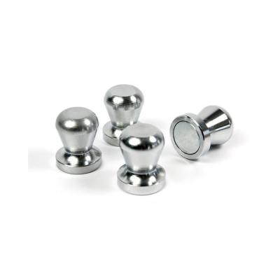 China Permanent Nickel Coating Strong Neodymium Magnetic Push Pins for Silver Fridge Magnet for sale