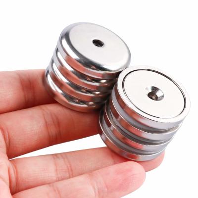 China Customized Neodymium Pot Magnet with Strong Magnetic Force and ISO9001 2008 Certification for sale