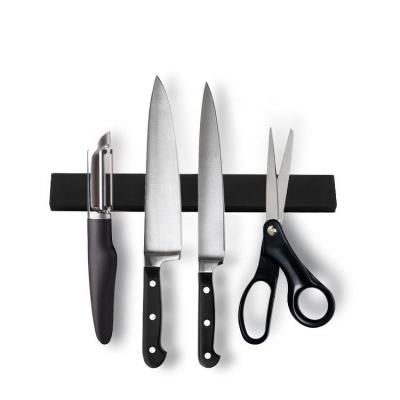 China Upgrade Your Kitchen with Our Sustainable Stainless Steel/Rubber Magnetic Knife Holder for sale