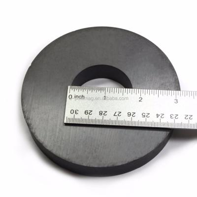 China Customized Y35 Ferrite Magnet Diametrically Magnetized Ring for Professional Speaker for sale