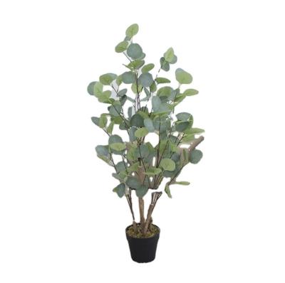 China Contemporary Artificial Fake Eucalyptus Tree Plant For Home Office Decoration Perfect Housewarming Gift for sale