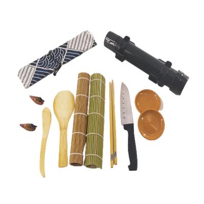 China Sustainable New Design Japanese Bamboo Machine Sushi Making Kit With Bazooka for sale