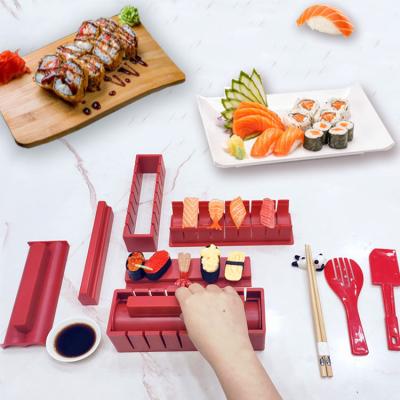 China Viable All In One Deluxe Edition Sushi Maker Set Plastic Sushi Making Kit for sale