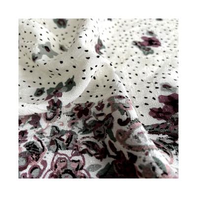 China Anti-static custom rayon jacquard digital printed fabric for garment dress woven 100% rayon digital printed jacquard printed fabric for sale