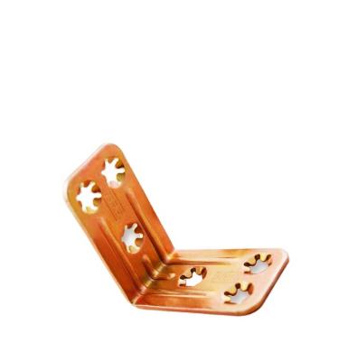 China Contemporary plum blossom plating iron color corner 90 degree vertical connectors triangle support table and chair brace accessories for sale