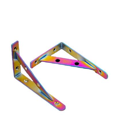 China Contemporary Simple Wall Mounted Decorative Wall Mounted Wall Shelf Storage Rack Bracket Combination Bracket Tripod Support Neon Color for sale