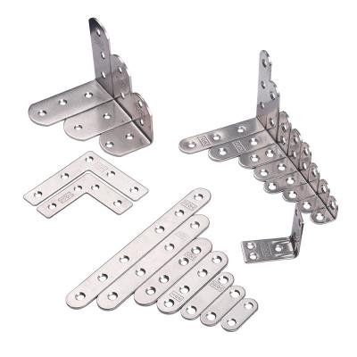 China Contemporary 304 Stainless Steel Angle Code Angle Iron Plate Retainer Panel Bracket Buckle Connector for sale