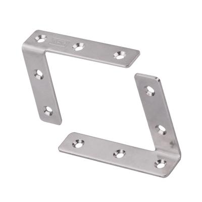 China Contemporary Triangle Code Stainless Steel Angle Code Connector Trapezoidal Corner Flange Bracket Partition Fixed for sale