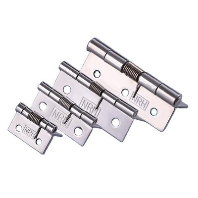 China Contemporary 304 Stainless Steel Door Closer Hinge Spring Rebound Hinge Leaflet Automatic Folding for sale