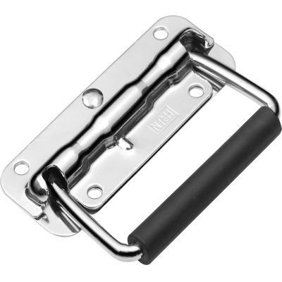 China 304 Stainless Steel Contemporary Industrial Folding Handle Tool Box Spring Ring Handle Box Accessories for sale