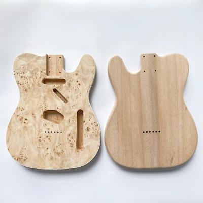 China Wholesale GUITAR Alder Guitar DIY TL Body Electric Unfinished Guitar Body with Binding and Knot Veneer for sale