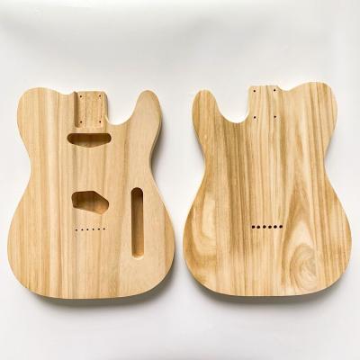 China Custom Paulownia Electric Guitar Body White TL Guitar Solid Wood Unfinished Body GUITAR For DIY Guitar Kits for sale