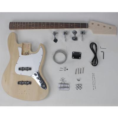 China GUITAR Basswood Bass Guitar Kit P Kit P Electric Bass Guitar Kit Made in China for sale