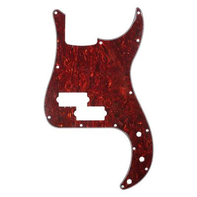 China Vintage Bass Turtle Precision Style 4Ply Parts Quality Electric Guitar Pickguard P Bass Scratch Plate For USA Mexico FD Standard for sale