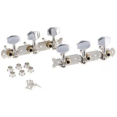 China One Head Wholesale Tuning Board 3 Side On One Plate Tuning Pegs Keys Tuners Set Acoustic Guitar String Machine Heads for sale