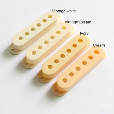 China Guitar 48mm 50mm 52mm Vintage Coil Pickup White Ivory Single Coil Guitar Pickup Cover For Beginning Electric Guitar for sale