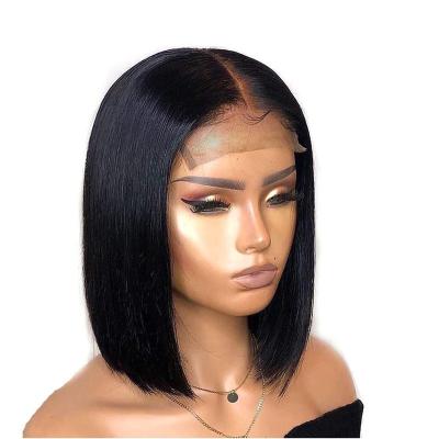 China Other Wholesale W-HD44 Glueless Hd Peruvian Short Lace Wigs Lace Frontal Virgin Hair Lace Front Wigs Bob Wigs New Arrival Curly Closure WI for sale