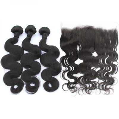 China 100% Unprocessed Fn3 Mink Virgin Hair Bundles Cheap Brazilian Hair With Hd Lace Headbands Ear To Ear Lace Frontal Closure for sale