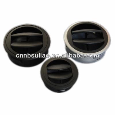 China Automobile Air Conditioning Parts Adjustable Black Round Auto Air Vent for sale