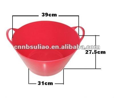 China New extremely good flexibility plastic bucket, flexible plastic bucket for sale