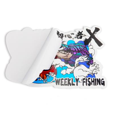 China Customized wholesale kawaii cute anime logo waterproof die cut adhesive vinyl stickers for kids laptop desk wall mug for sale