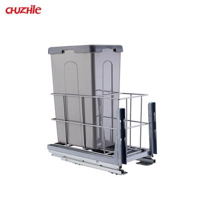 China China Supplier Square Gray Stretchable Household Movable Cabinet Garbage Bin for sale