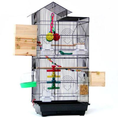 China WYCY wire 46*36*100cm large breathable luxury villa aviary small and medium parrot bird breeding cage for sale