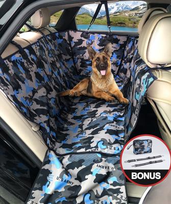 China Durable Soft Travel Pet Backseat Protector 4-in-1 Dog Car Seat Cover for sale