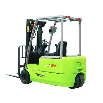 China High Efficiency HLH Battery Electric Forklift 1.5ton 2ton Three Wheel Electric Forklift With Italy Controller For Sale for sale