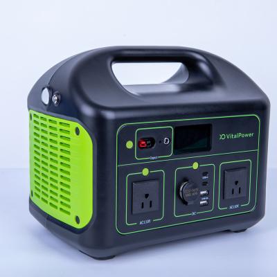 China Type C 220v Outdoor Camping Battery Rechargeable Bank Lifepo4 Home Solar Generator 1000w Portable Power Station for sale